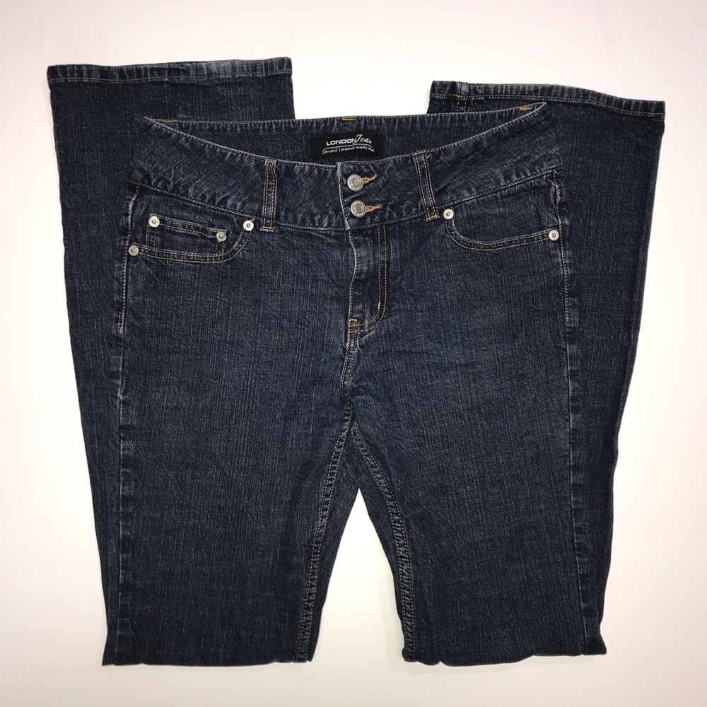 LONDONJEAN Women’s 8 Stretch Control Top DarkWash